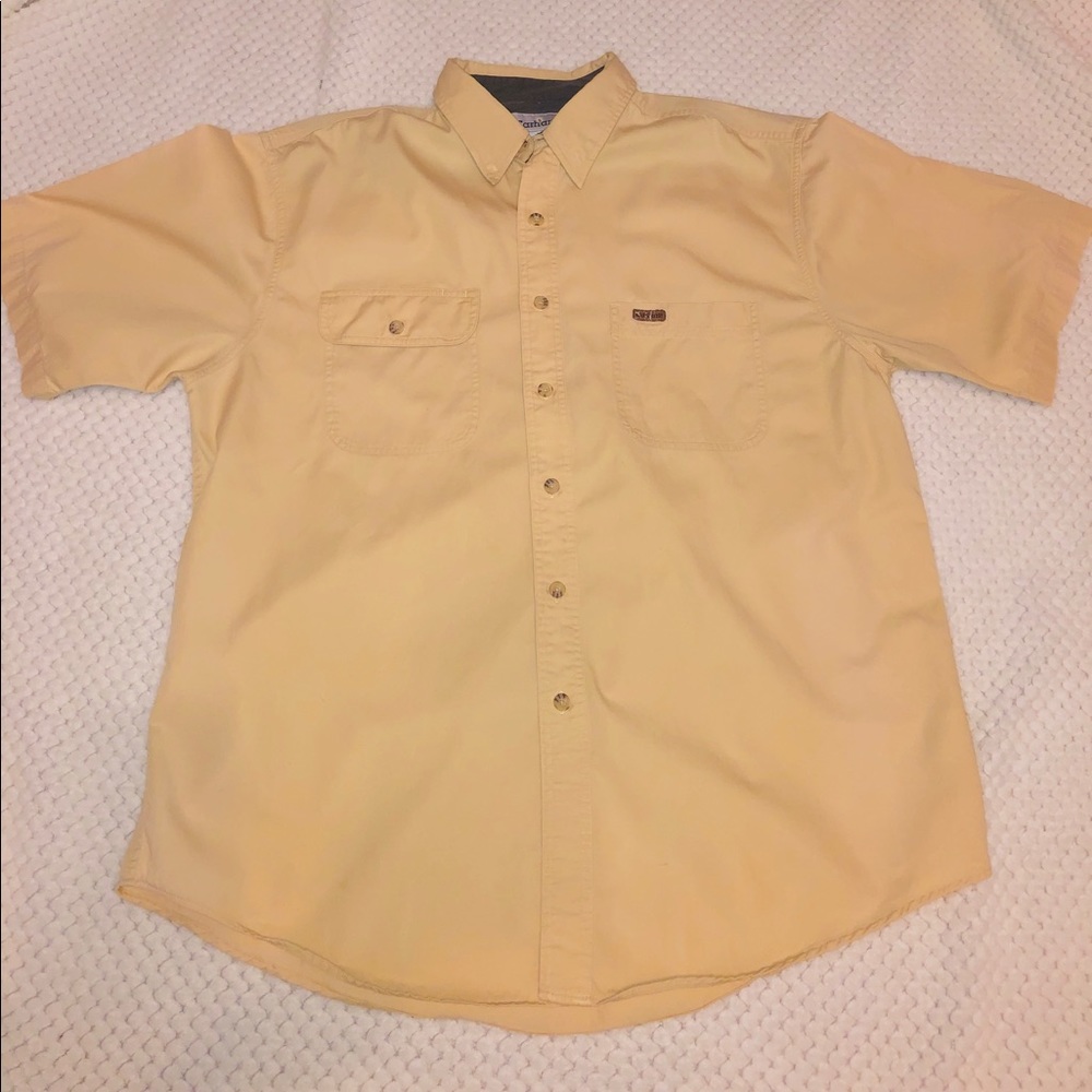 Men’s Med Carhartt button up shirt sleeve shirt